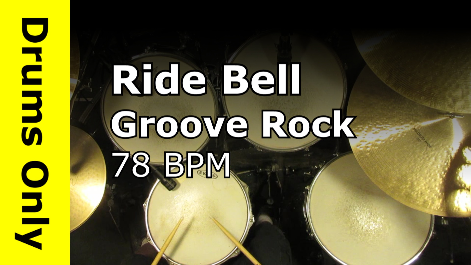 Ride Bell Groove Rock Drum Beat 78 BPM
